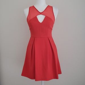 BCBGeneration Fit and Flare Mini Dress Orange 0